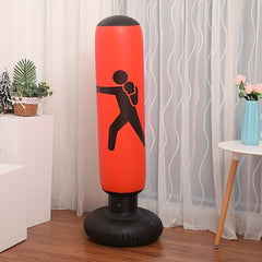 Inflatable Boxing Column & Stand Punching Bag Toy Fitness Sandbag