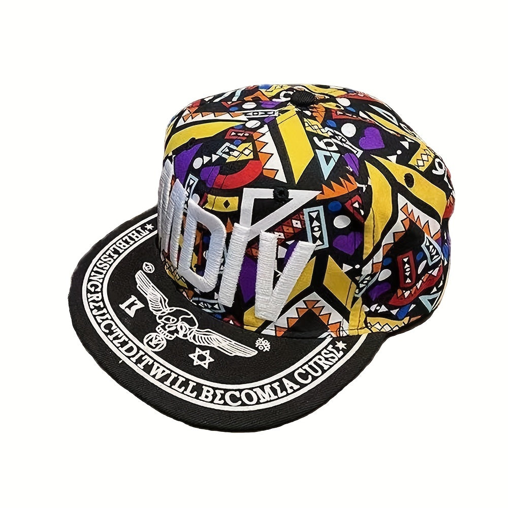 MDIV Graffiti Print Snapback Hat Adjustable Dad Cap