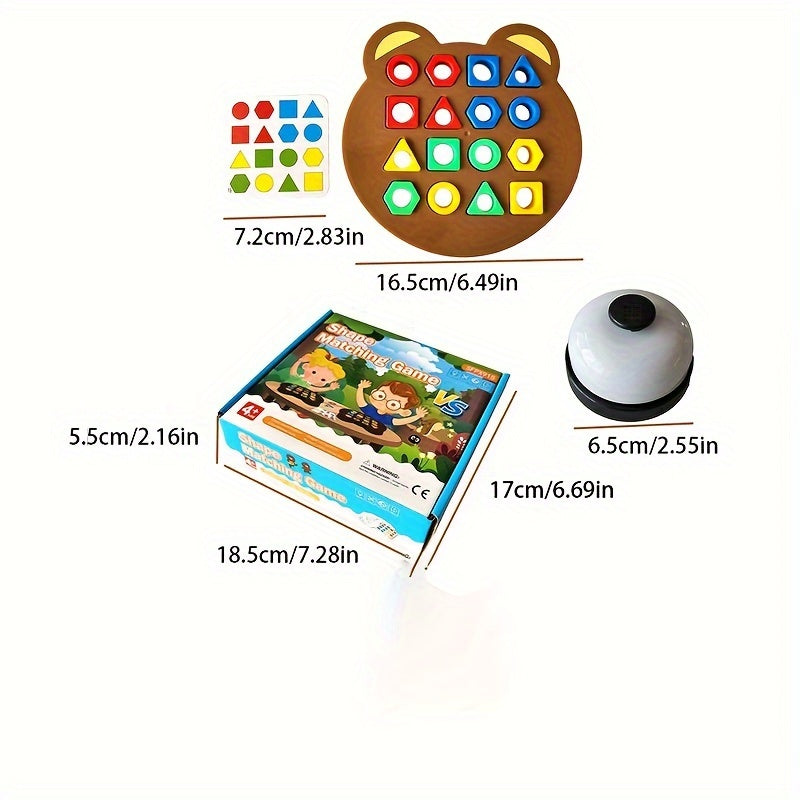 Early Education Puzzle Bear Geometric Shape Table Game