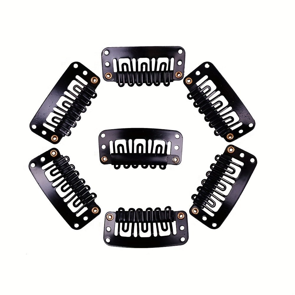 20pcs U Shaped Wigs Clips Silicone Back Hair Extensions Wedding Hair Accessories
