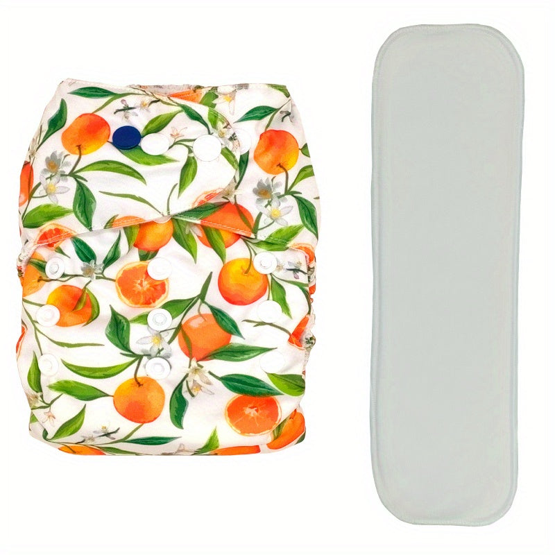 Washable Reusable Cloth Diaper Nappy Waterproof with Microfiber Insert