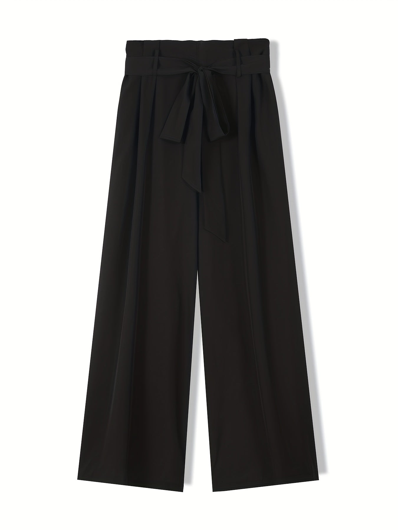  Women's High Rise Wide Leg Trousers With Belt