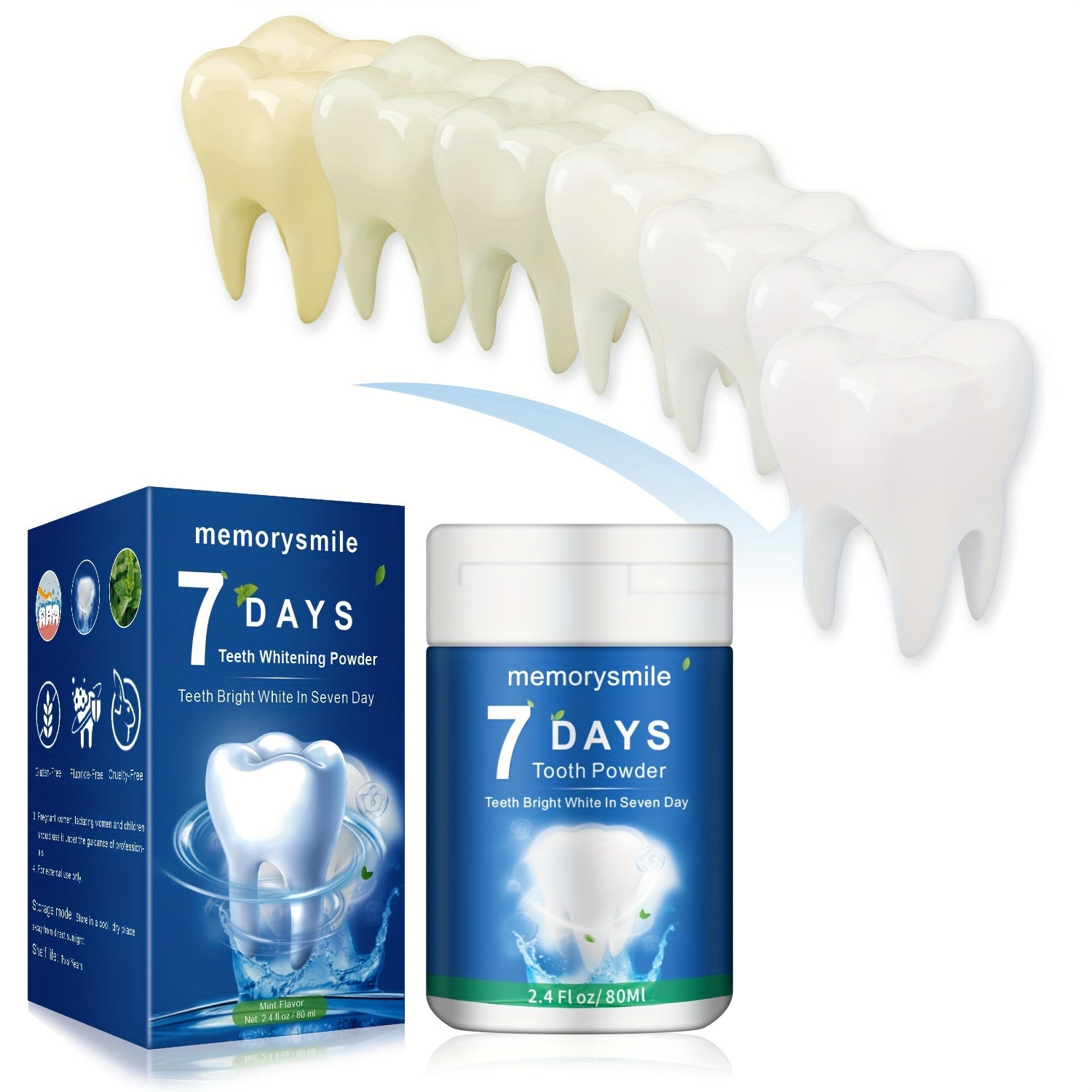 Teeth Whitening Powder Tea Coffee Stain Remover