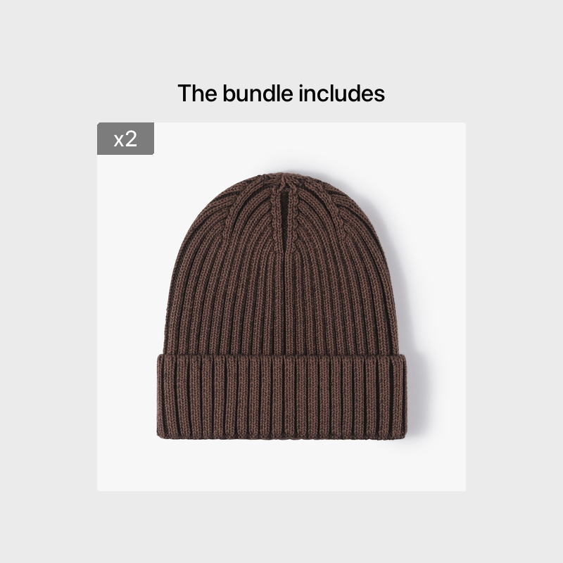 Men's Winter Knitted Cuffed Beanie Hat Ear Protection