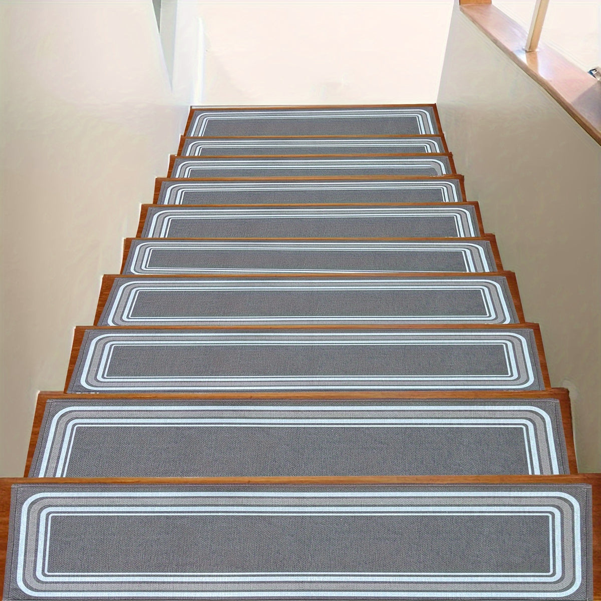 15pc Edging Stair Treads Non Slip Carpet Mat 30 In X 8 In