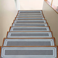 15pc Edging Stair Treads Non Slip Carpet Mat 30 In X 8 In