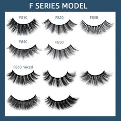 Z'LRAQI BEAUTY 5 pairs Faux Mink False Eyelashes Long Natural and Stylish