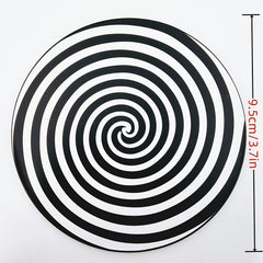 Hypnotic Illusion Disc Toy Spiral Stage Performance Prop
