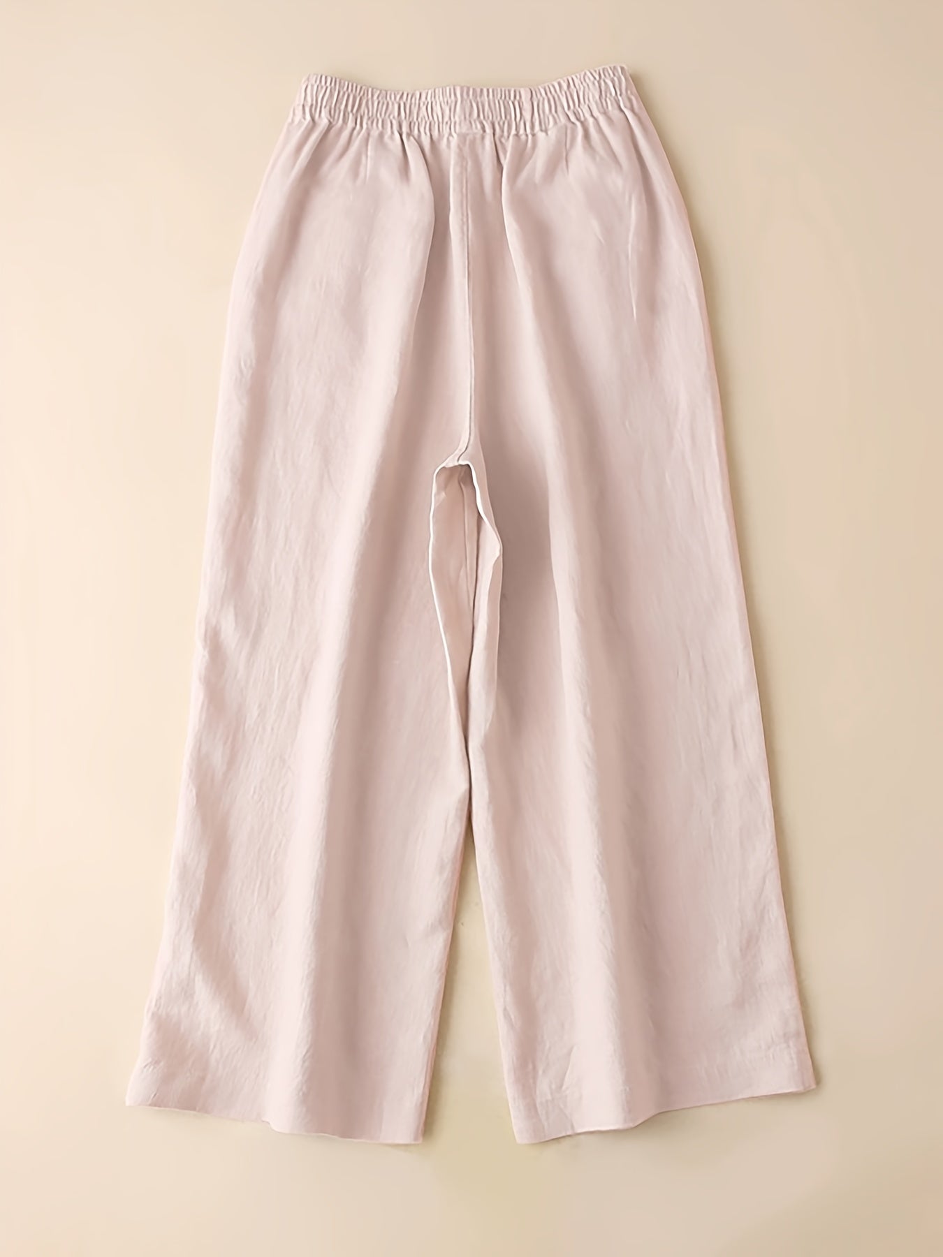  Wide Leg Trousers High Rise Pockets