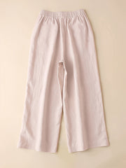  Wide Leg Trousers High Rise Pockets