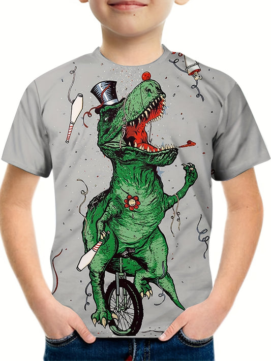 Boy's T Rex Graphic T shirt 3D Print Casual Tee