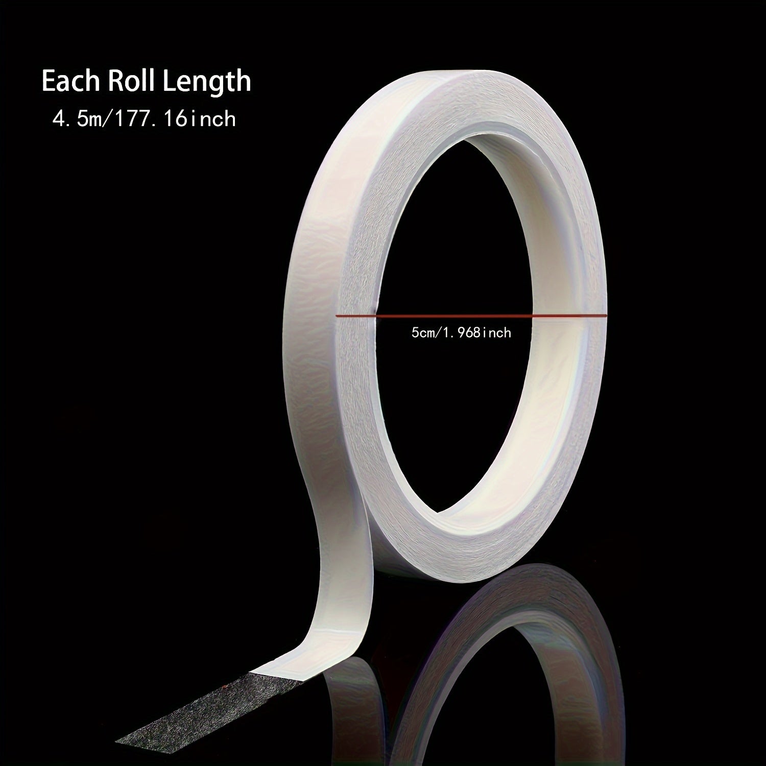 Double Sided Tape Arts Crafts Tear by Hand 0.5-1.5 Width