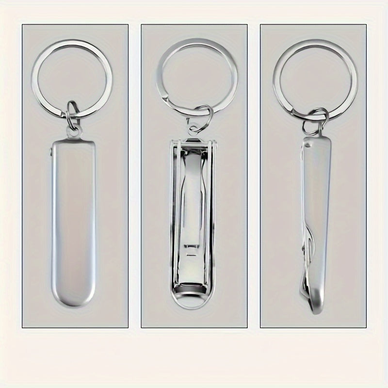 Portable Folding Nail Clipper Keychain Ultra thin Nail Clipper Trimmer