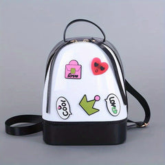 Candy Jelly Backpack Girls Travel Bag Casual Shopper Bag