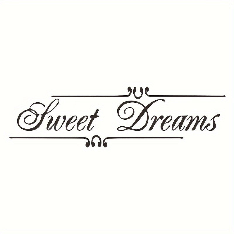 Sweet Dreams Wall Sticker For Bedroom Self-adhesive Removable 23.6in x 7in