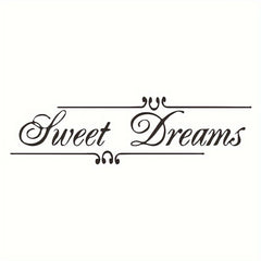 Sweet Dreams Wall Sticker For Bedroom Self-adhesive Removable 23.6in x 7in