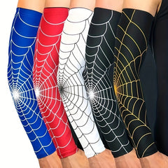 Spider Web Pattern Arm Sleeves Sunscreen Sports Protective