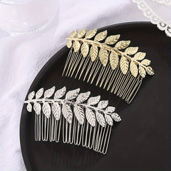 Leaf Hair Comb Silver Bridal Hair Piece