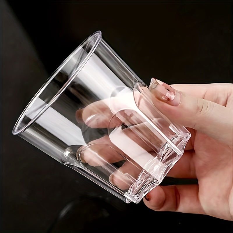 100 pcs Clear Plastic Cups with Lids Great for Events and Gatherings