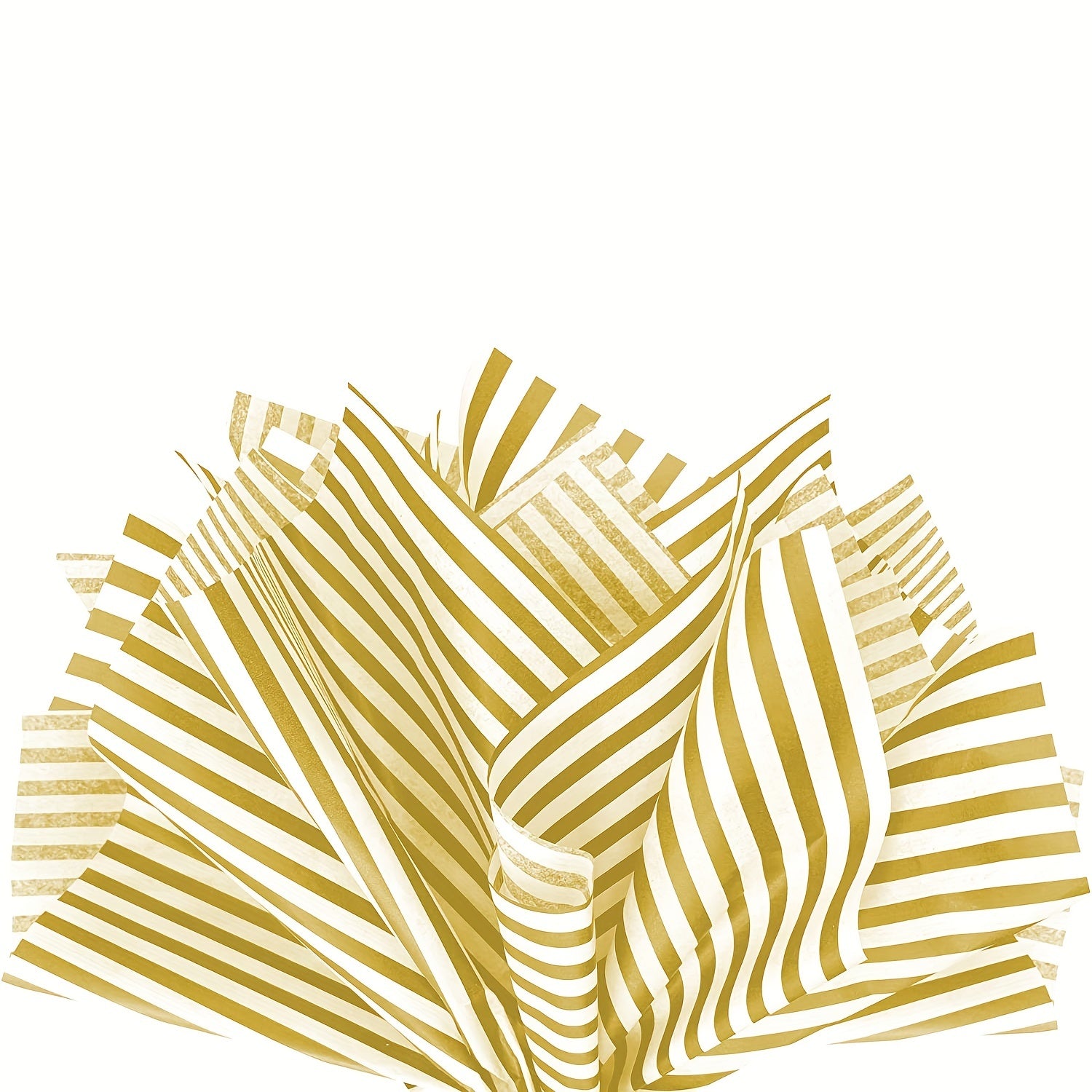 Gold Stripes Tissue Paper 30 Sheets 70x50cm for Gift Wrapping and Packaging