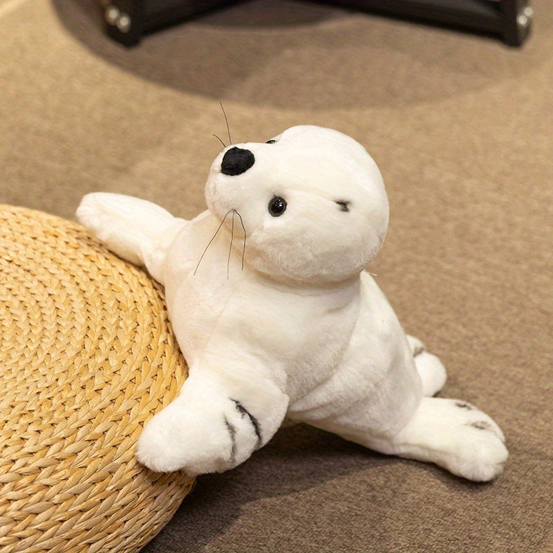 Seal Plush Toy Soft Animal Realistic Cartoon Ideal Gift