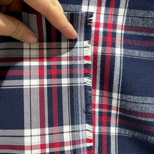 1 Yard Woven Plaid Cotton Plaid for Patchwork DIY Craft Sewing