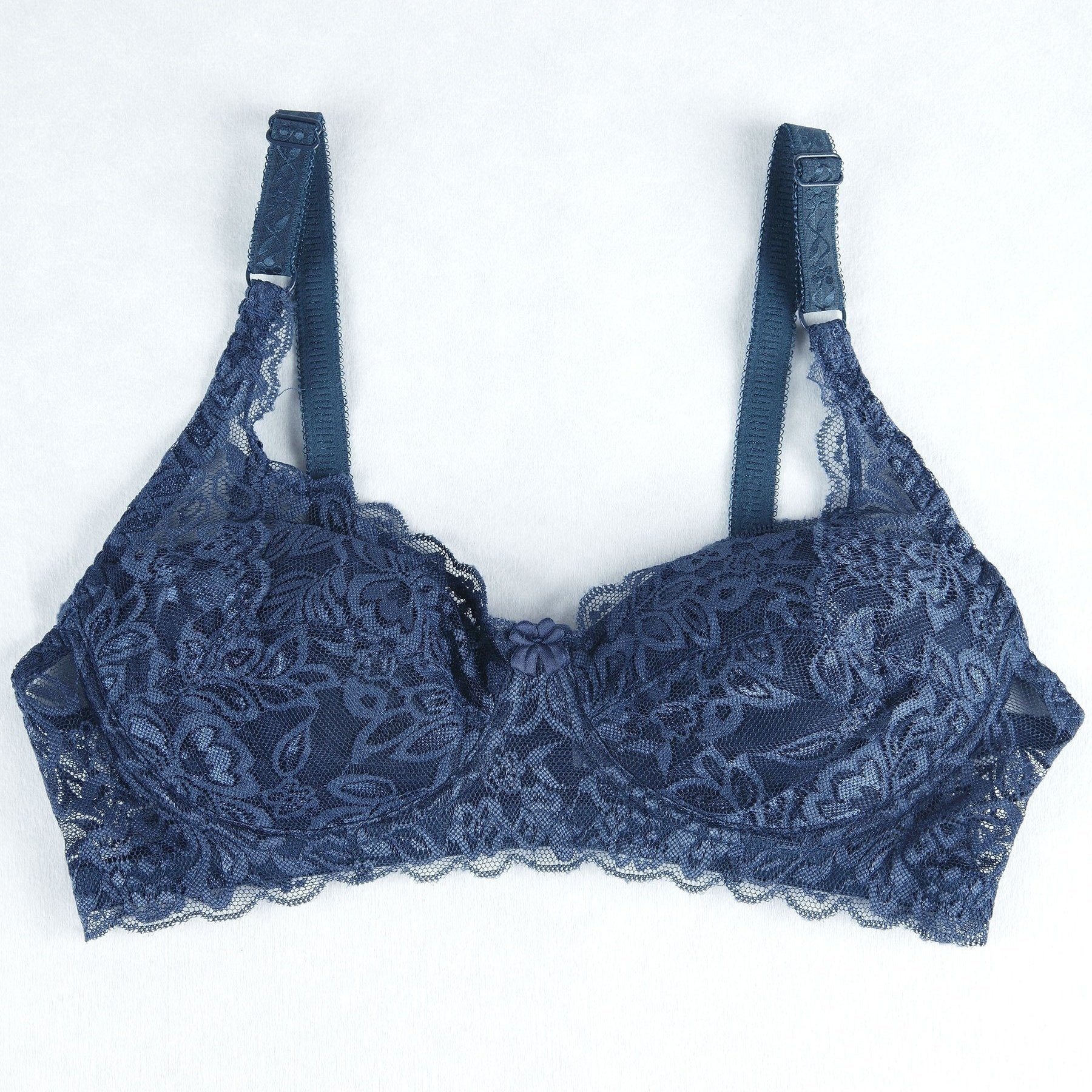 Lace Push Up Bra with Scallop Trim