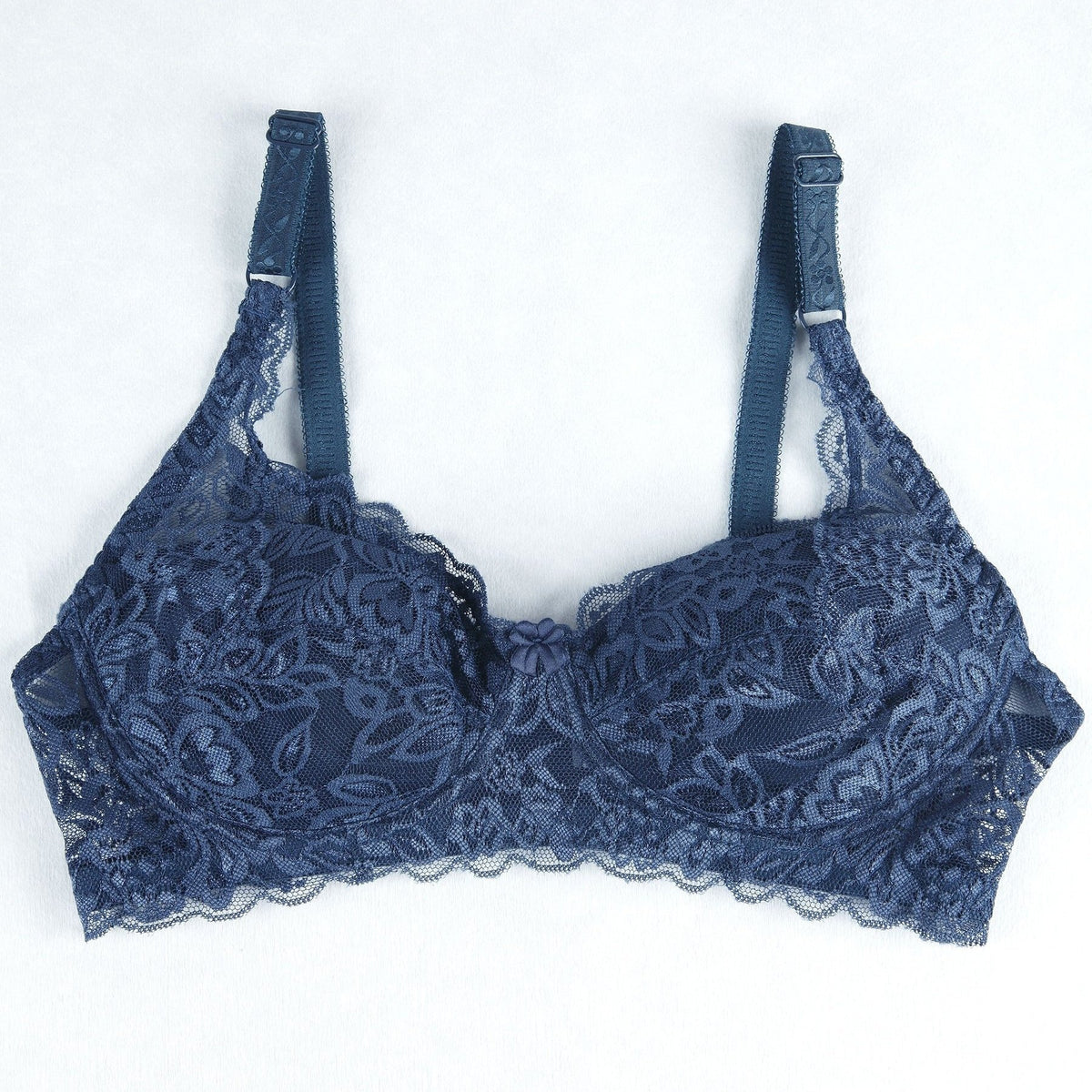 Lace Push Up Bra with Scallop Trim