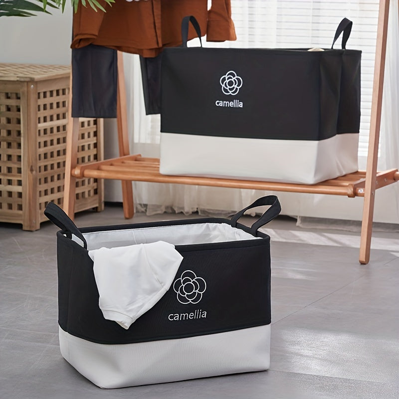 Large Capacity Folding Clothes Storage Box with Handles