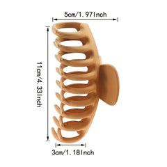 Matte Big Hair Claw Clips for Thick Hair - Set of 4