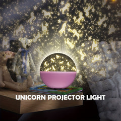 Romantic Unicorn Projector Night Light for Ages 1-14