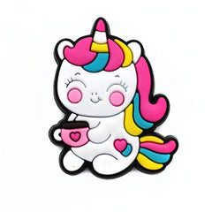 10pcs Unicorn Shoe Decorations for Clogs, Christmas Birthday Party Favors