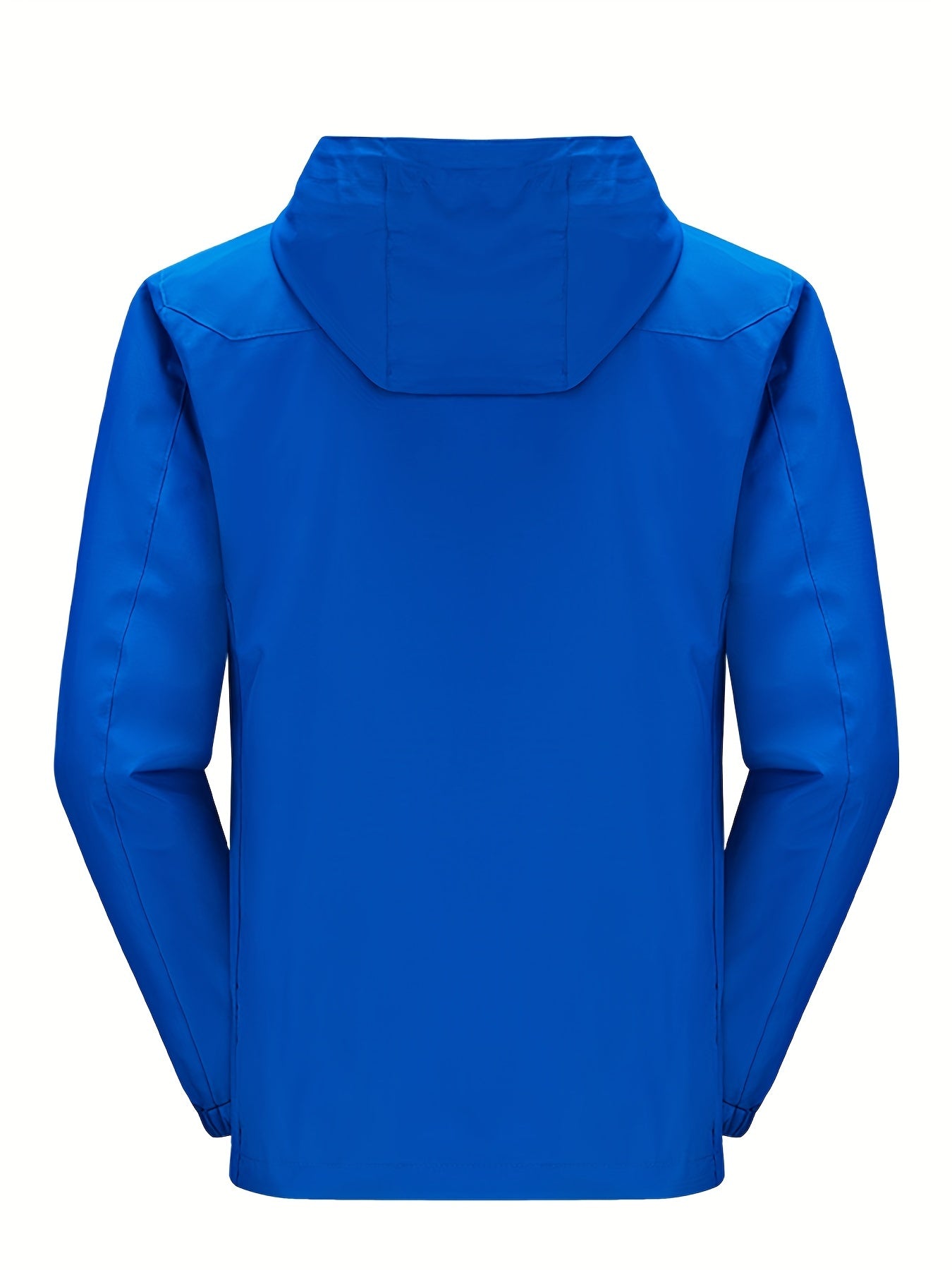 Men's Waterproof Hooded Jacket with Zipper Pocket