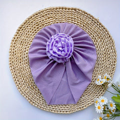 Soft Elastic Strip Flower Baby Hat For Girl