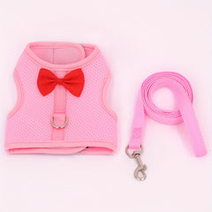 Breathable Mesh Rabbit Chest Harness Set for Small Animals