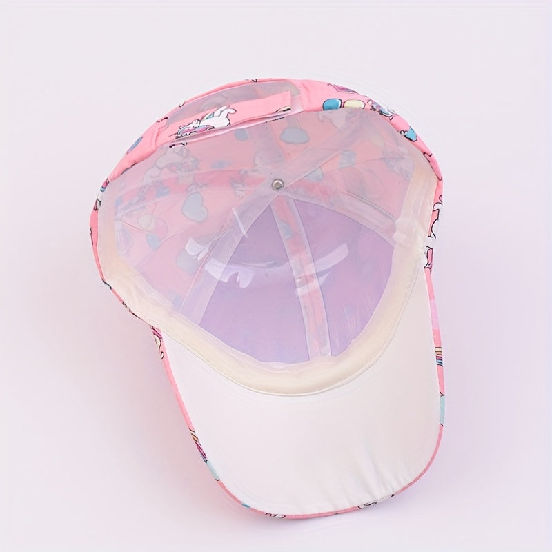 Rainbow Unicorn Little Girls Baseball Cap
