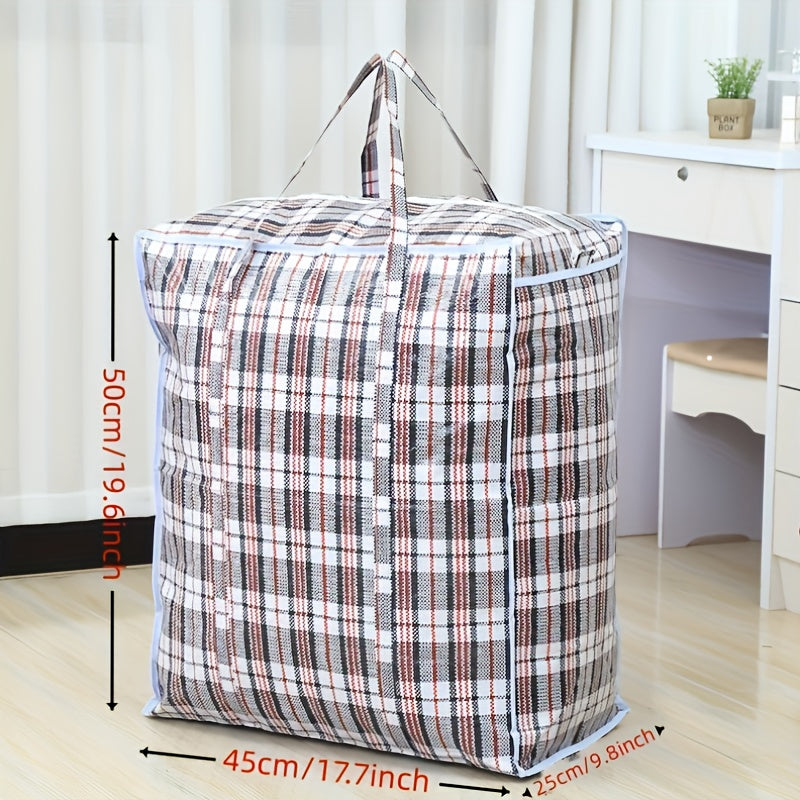 Heavy Duty Moving Bag with Zipper & Handles for Home Storage