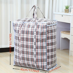 Heavy Duty Moving Bag with Zipper & Handles for Home Storage