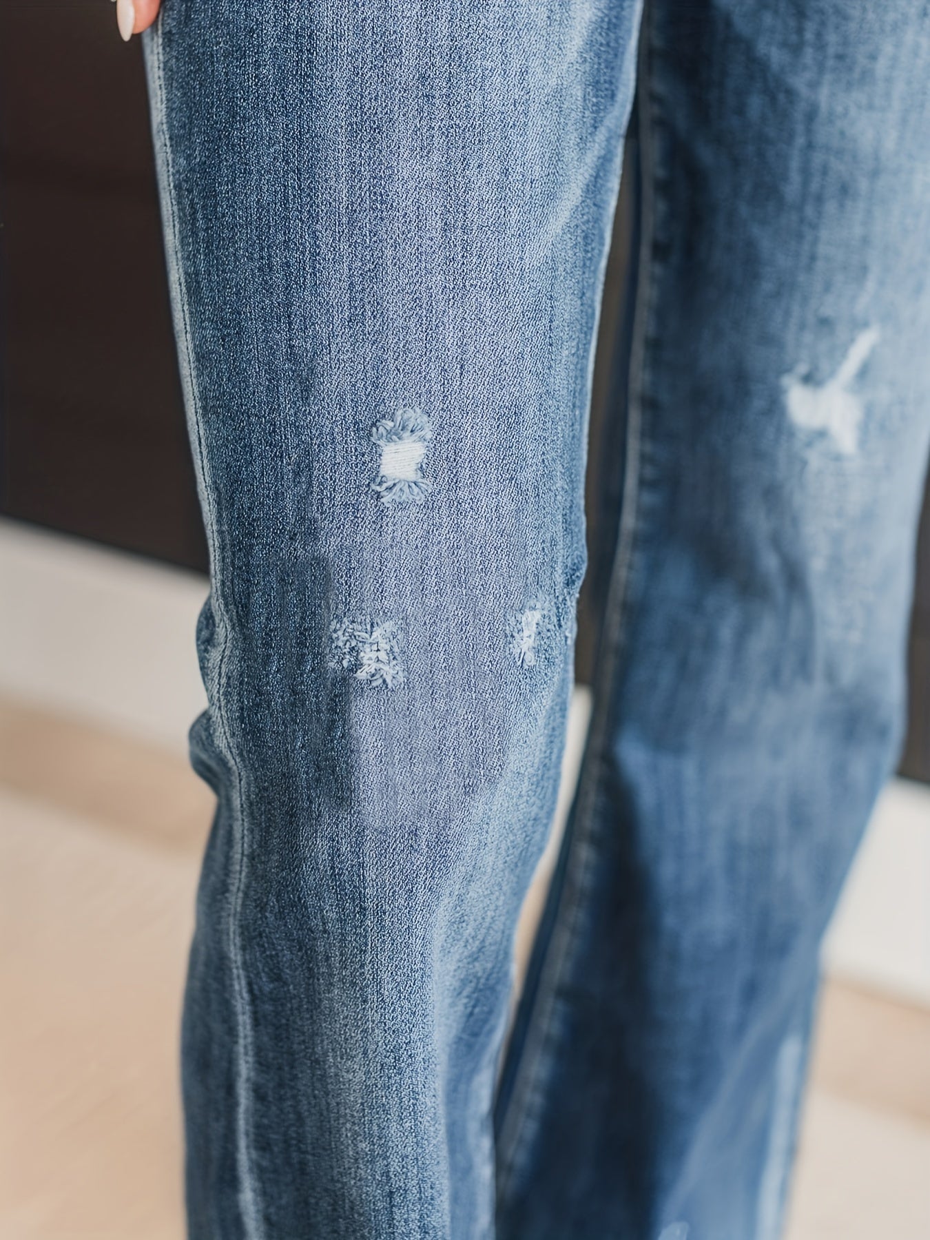  High Waisted Flared Leg Jeans
