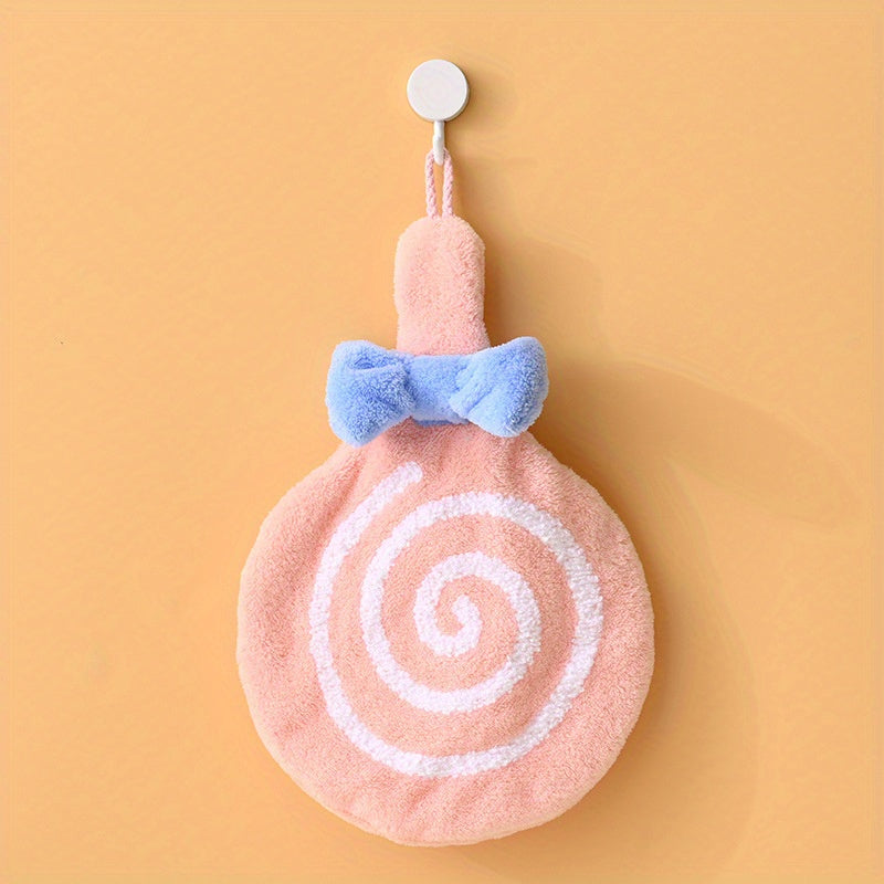 Lollipop Hanging Towel Coral Fleece Quick-drying Towel
