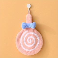 Lollipop Hanging Towel Coral Fleece Quick-drying Towel