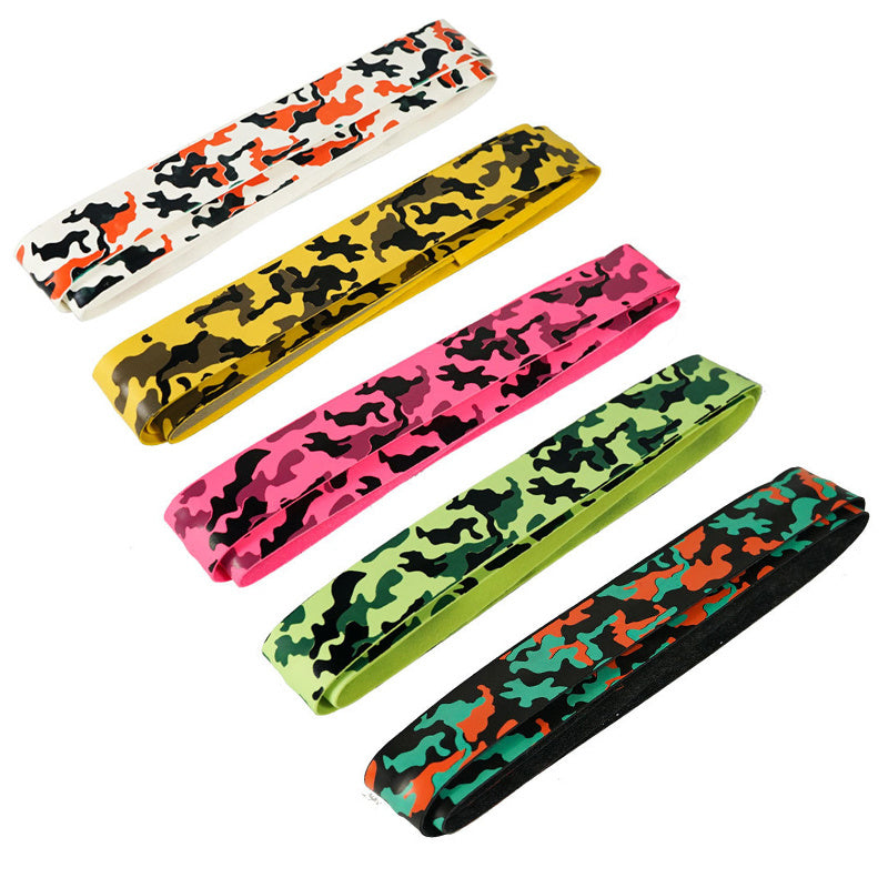5pcs Camouflage Print Tennis Racket Grip Tape Non Slip Badminton Overgrip