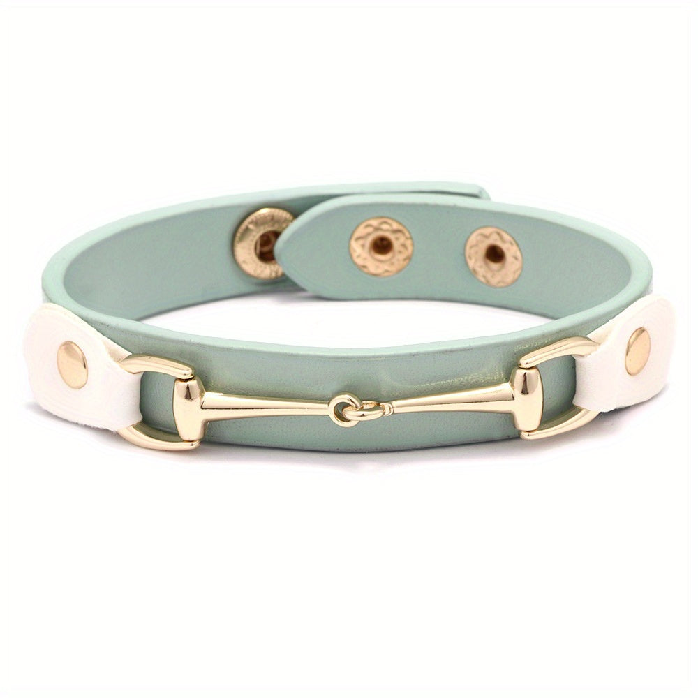 Adjustable Horseshoe Buckle Bracelet Unisex Jewelry