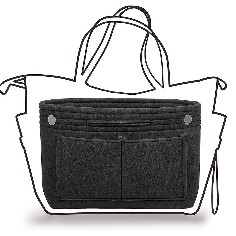 Portable Purse Organizer Insert with Pockets for Handbag