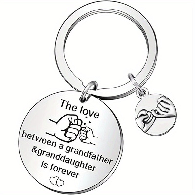 Grandad Granddaughter Keyring The Love Is Forever Keychain