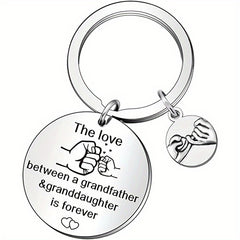 Grandad Granddaughter Keyring The Love Is Forever Keychain