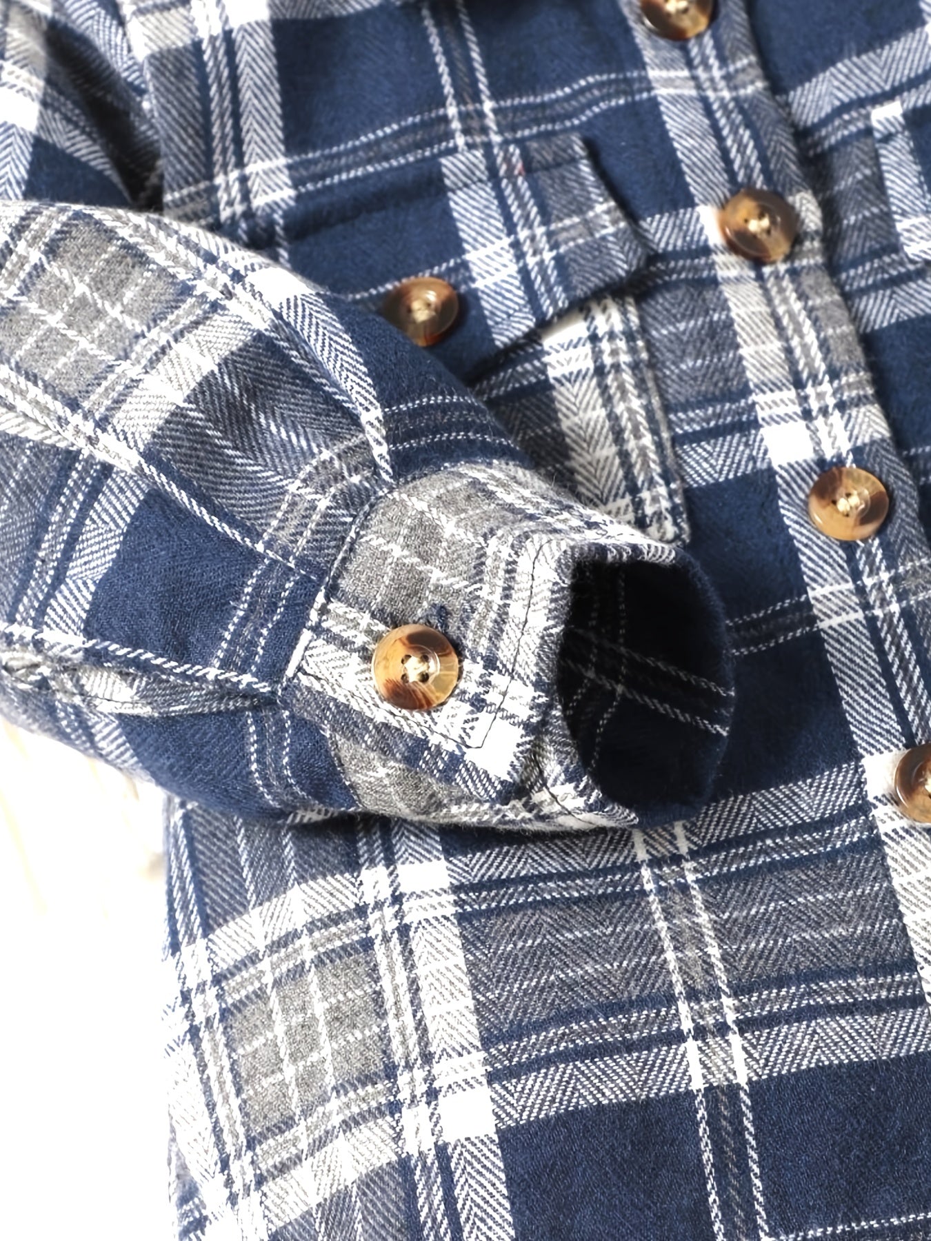 Boys Plaid Flannel Shirts Long Sleeve Button Down - Spring Fall Outwear