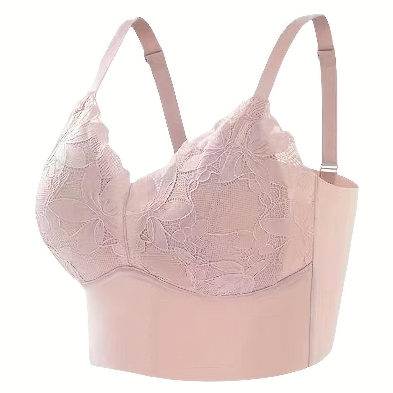 Lace Wireless Push-Up Bra Comfy & Breathable