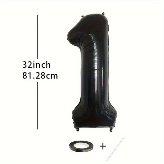 1pc 81 28 Cm Large Aluminum Foil Number Balloons