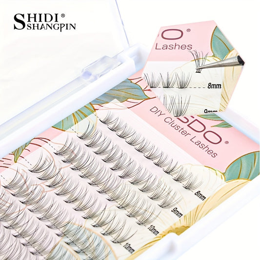 DIY Lash Extension Soft Clusters Wispy Lashes 100pcs C Curling 8-13mm